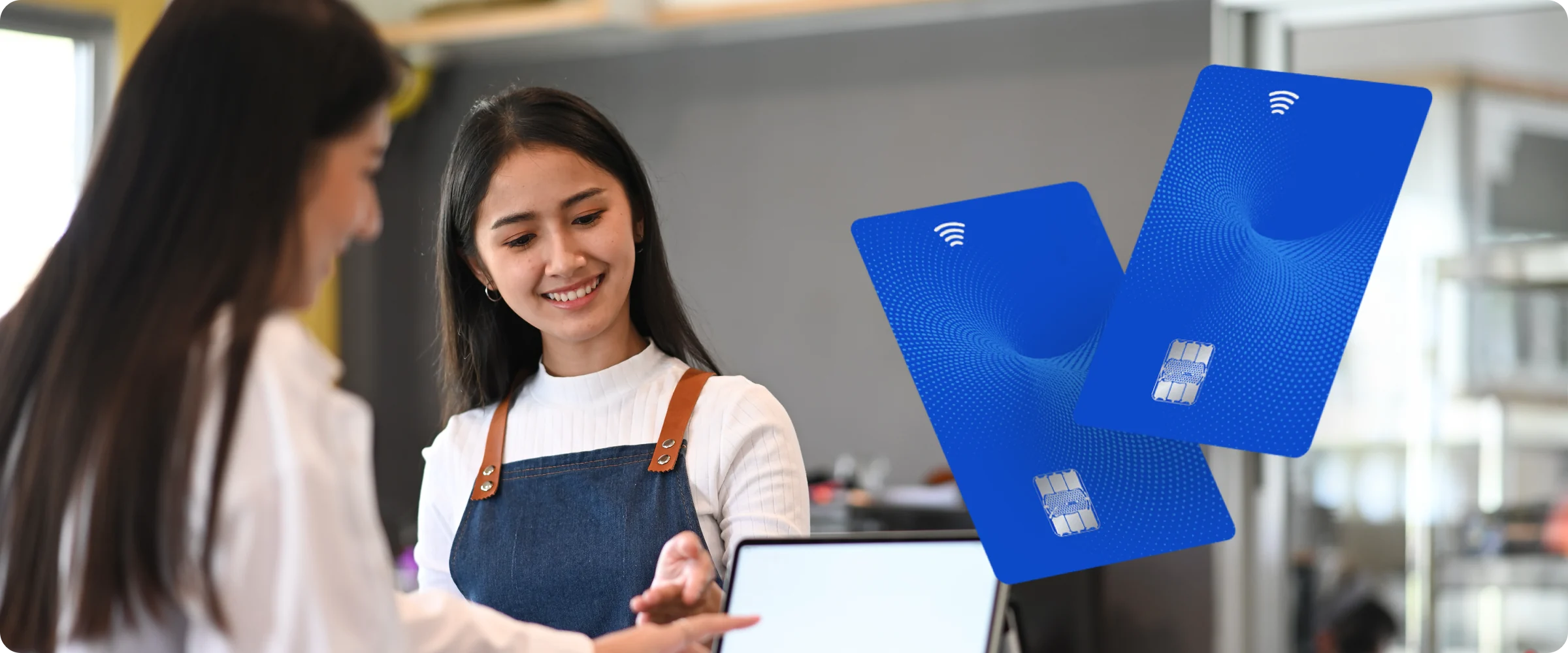 A card transaction at a payment terminal